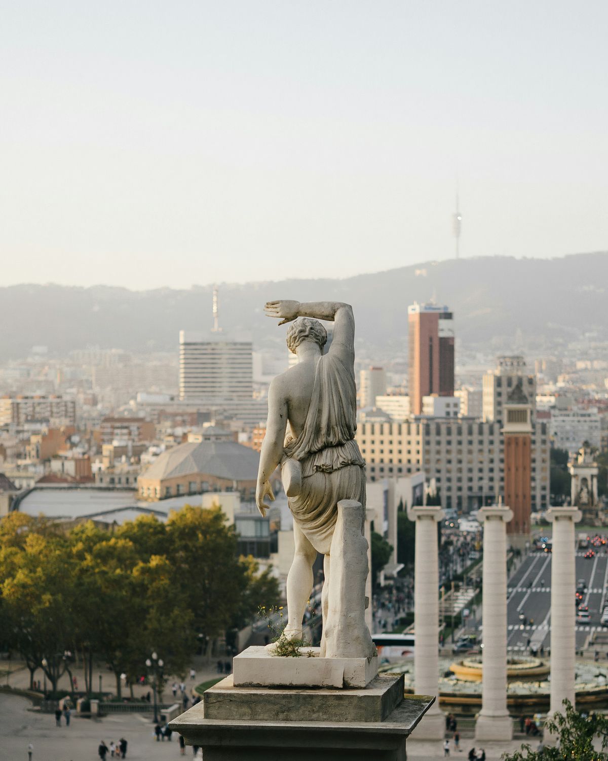 Montjuïc, Barcelona at dusk